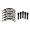 Grid Wheels Fits GD04 Series 20 x 10 Size Rims Black Plastic Set Of 5 Equips One Wheel With Screws 4A20100BIN - alternate 2